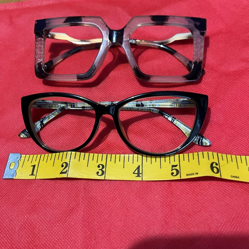 Lot 2 Stylish Black and Gray Women's Glasses frames